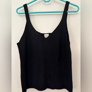 a new day Elegant Black Knit Tank